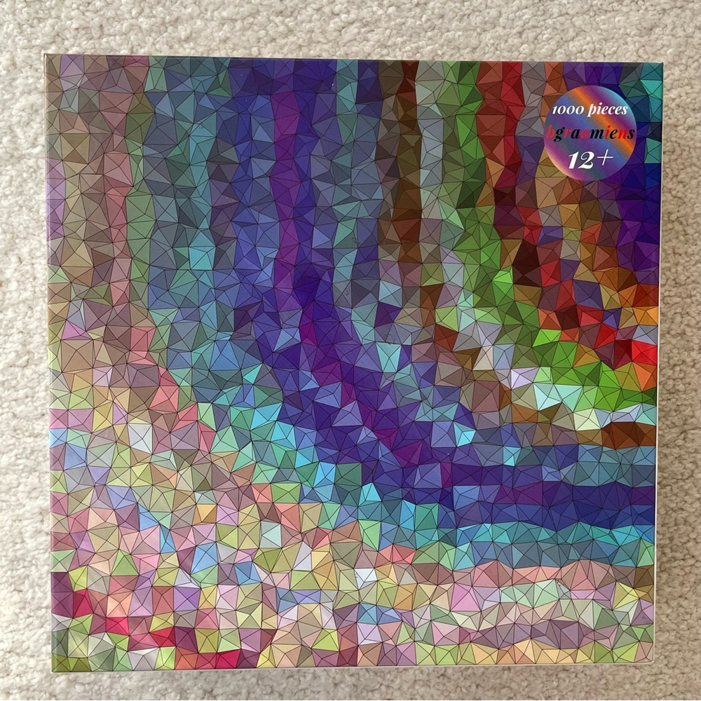 Bgraamiens Colorful 'Rainbow Triangle' Geometric Jigsaw Puzzle - 1000 Pieces